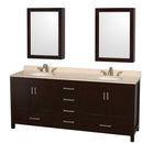 Sheffield 80 Inch Double Bathroom Vanity in Espresso - 16