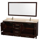 Sheffield 80 Inch Double Bathroom Vanity in Espresso - 28