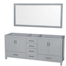 Sheffield 80 Inch Double Bathroom Vanity in Gray - 3