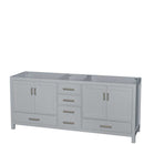 Sheffield 80 Inch Double Bathroom Vanity in Gray