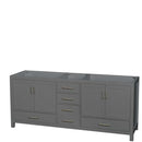 Sheffield 80 Inch Double Bathroom Vanity in Dark Gray