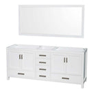 Sheffield 80 Inch Double Bathroom Vanity in White - 3