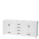 Sheffield 80 Inch Double Bathroom Vanity in White - 76