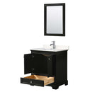 Deborah 30 Inch Single Bathroom Vanity in Dark Espresso - 11