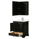 Deborah 30 Inch Single Bathroom Vanity in Dark Espresso - 15