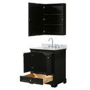Deborah 30 Inch Single Bathroom Vanity in Dark Espresso - 26