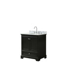 Deborah 30 Inch Single Bathroom Vanity in Dark Espresso - 18