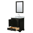Deborah 30 Inch Single Bathroom Vanity in Dark Espresso - 34