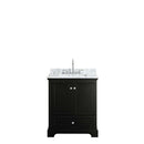Deborah 30 Inch Single Bathroom Vanity in Dark Espresso - 32