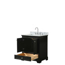 Deborah 30 Inch Single Bathroom Vanity in Dark Espresso - 31