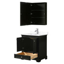 Deborah 30 Inch Single Bathroom Vanity in Dark Espresso - 50