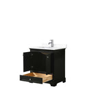 Deborah 30 Inch Single Bathroom Vanity in Dark Espresso - 43