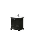 Deborah 30 Inch Single Bathroom Vanity in Dark Espresso - 42
