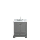 Deborah 30 Inch Single Bathroom Vanity in Dark Gray - 20