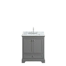 Deborah 30 Inch Single Bathroom Vanity in Dark Gray - 32