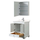 Deborah 30 Inch Single Bathroom Vanity in White - 15