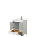 Deborah 30 Inch Single Bathroom Vanity in White - 8