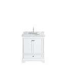 Deborah 30 Inch Single Bathroom Vanity in White - 20