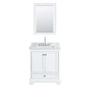 Deborah 30 Inch Single Bathroom Vanity in White - 39