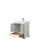 Deborah 30 Inch Single Bathroom Vanity in White - 43