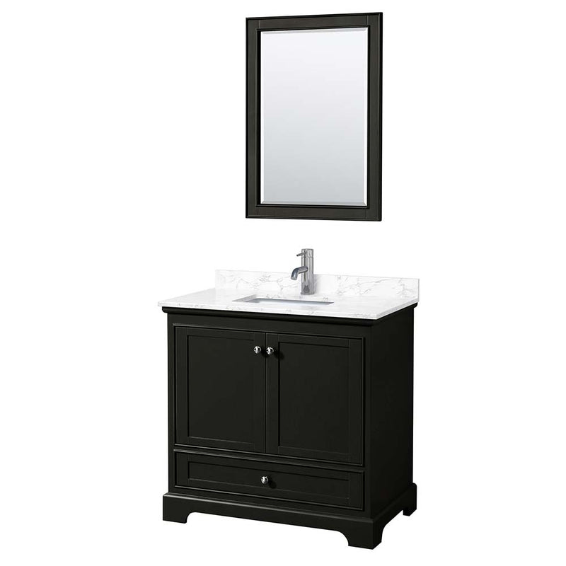 Deborah 36 Inch Single Bathroom Vanity in Dark Espresso - 10