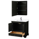 Deborah 36 Inch Single Bathroom Vanity in Dark Espresso - 15