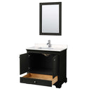 Deborah 36 Inch Single Bathroom Vanity in Dark Espresso - 22