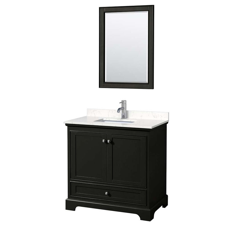 Deborah 36 Inch Single Bathroom Vanity in Dark Espresso - 21