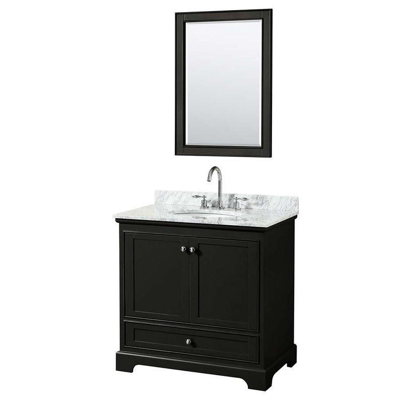 Deborah 36 Inch Single Bathroom Vanity in Dark Espresso - 32