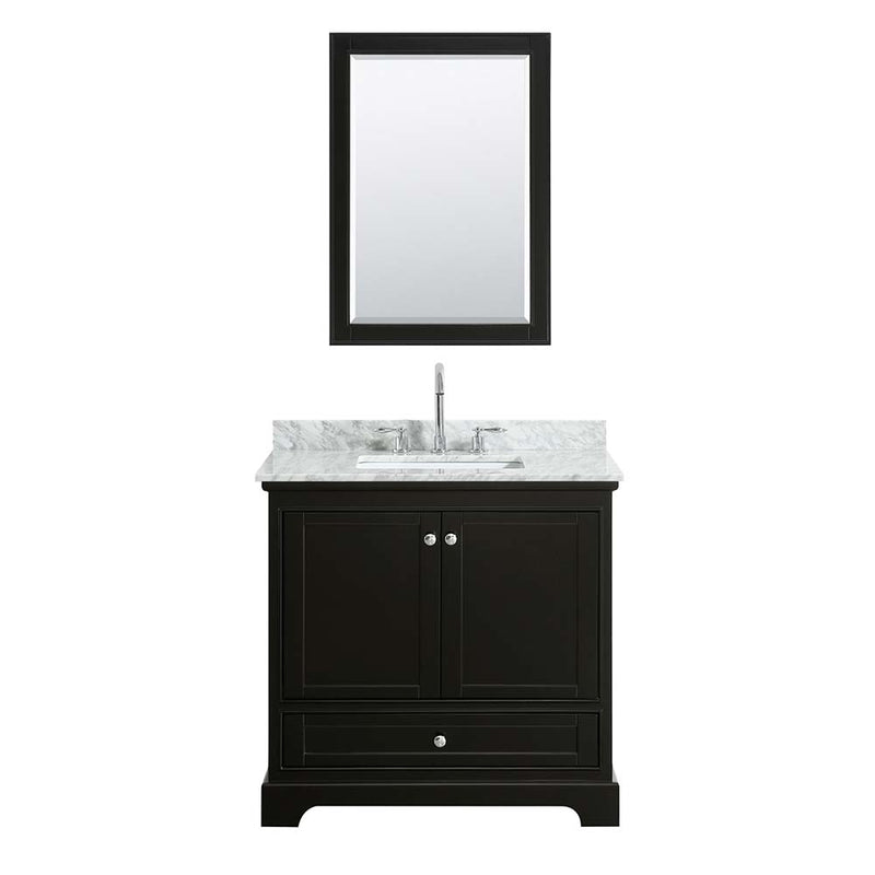 Deborah 36 Inch Single Bathroom Vanity in Dark Espresso - 46