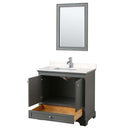 Deborah 36 Inch Single Bathroom Vanity in Dark Gray - 22