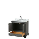 Deborah 36 Inch Single Bathroom Vanity in Dark Gray - 30