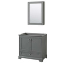 Deborah 36 Inch Single Bathroom Vanity in Dark Gray - 4