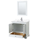 Deborah 36 Inch Single Bathroom Vanity in White - 11