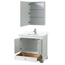 Deborah 36 Inch Single Bathroom Vanity in White - 15