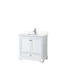 Deborah 36 Inch Single Bathroom Vanity in White - 7