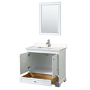 Deborah 36 Inch Single Bathroom Vanity in White - 22
