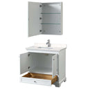 Deborah 36 Inch Single Bathroom Vanity in White - 26