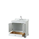 Deborah 36 Inch Single Bathroom Vanity in White - 30