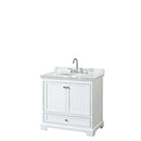 Deborah 36 Inch Single Bathroom Vanity in White - 29