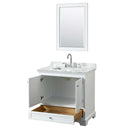 Deborah 36 Inch Single Bathroom Vanity in White - 44