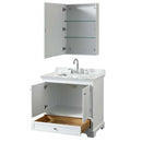 Deborah 36 Inch Single Bathroom Vanity in White - 47