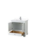 Deborah 36 Inch Single Bathroom Vanity in White - 51