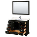 Deborah 48 Inch Single Bathroom Vanity in Dark Espresso - 11