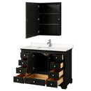 Deborah 48 Inch Single Bathroom Vanity in Dark Espresso - 15