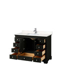 Deborah 48 Inch Single Bathroom Vanity in Dark Espresso - 8