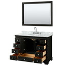 Deborah 48 Inch Single Bathroom Vanity in Dark Espresso - 22