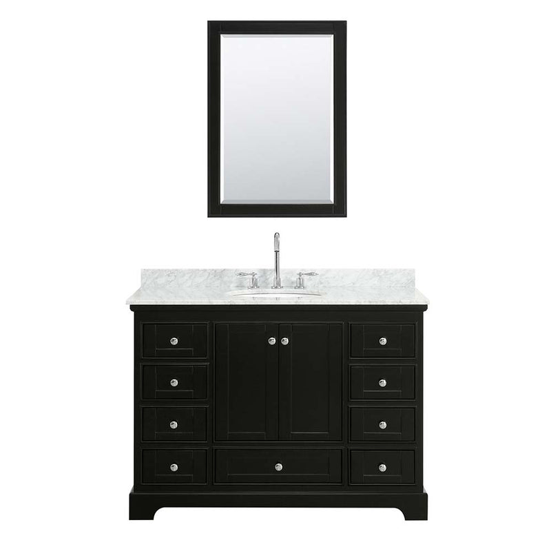 Deborah 48 Inch Single Bathroom Vanity in Dark Espresso - 27