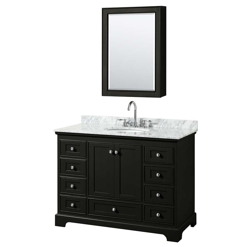 Deborah 48 Inch Single Bathroom Vanity in Dark Espresso - 25