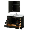Deborah 48 Inch Single Bathroom Vanity in Dark Espresso - 38
